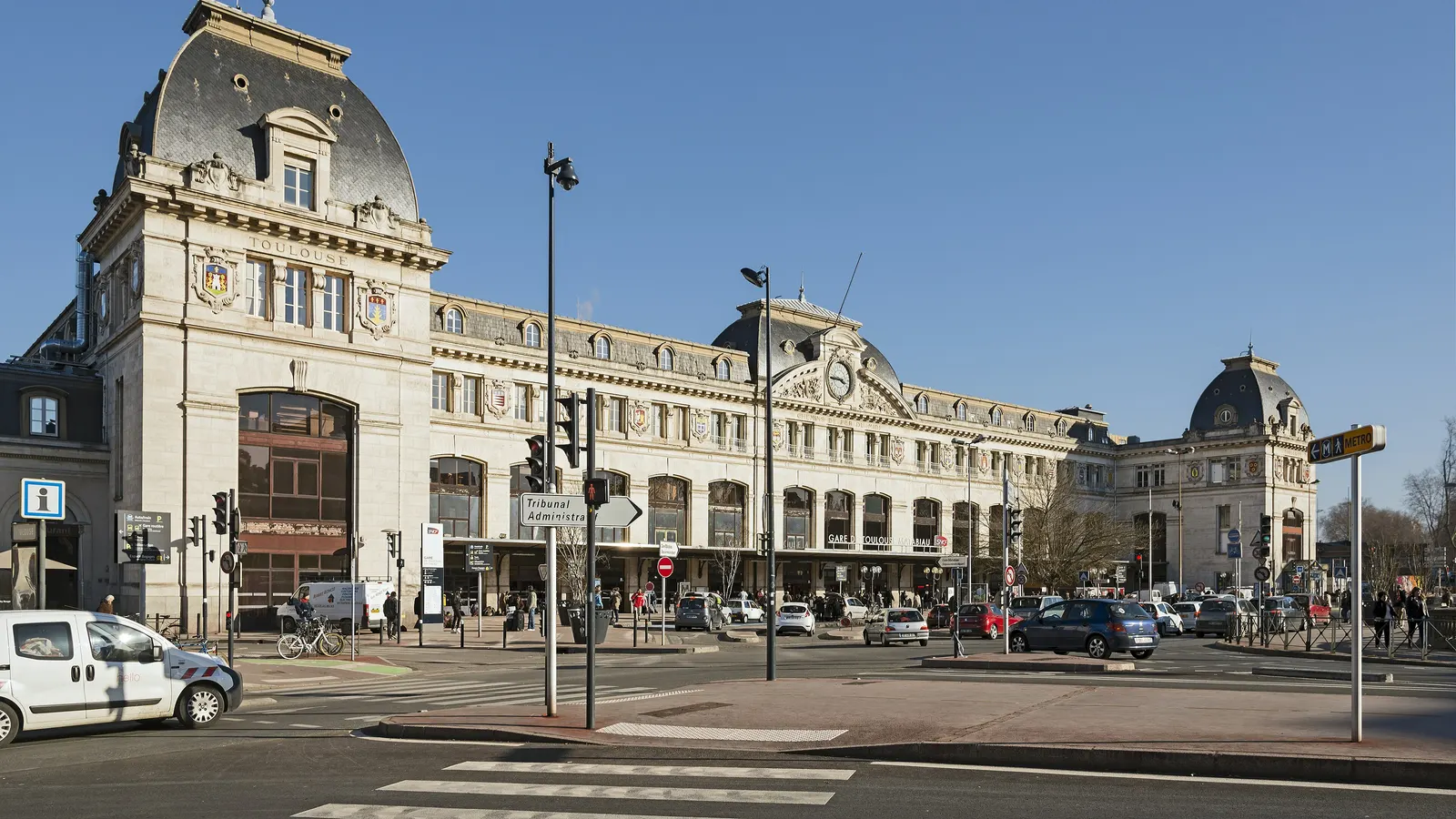 La façade de la gare Matabiau, à Toulouse